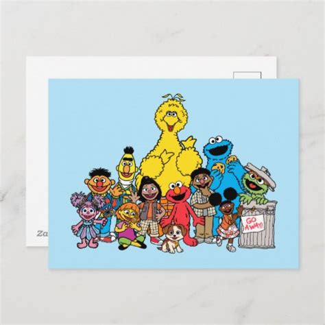Sesame Street Sesame Pals Hanging Out Postcard Zazzle