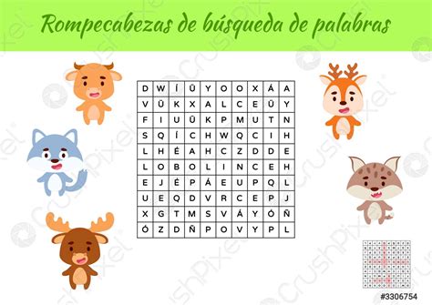 Rompecabezas De Bsqueda De Palabras Word Search Puzzle Juego