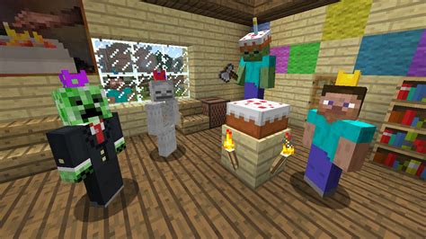 Download Now Free Birthday Skin Pack For Minecraft On Xbox 360 Via Xbox