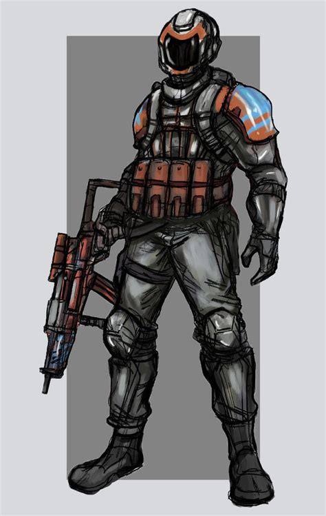 Futuristic Soldier 05 By Thelivingshadow On Deviantart