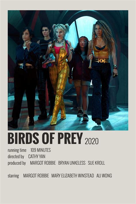 Birds Of Prey Movie Poster Birds Of Prey Debuts New Movie Poster