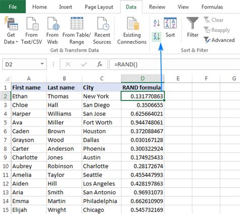Excel Random Selection How To Get Random Sample From A Dataset 30070