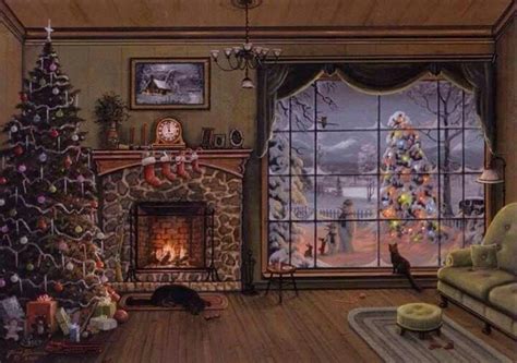 Warm Cozy Christmas Christmas Scenery Christmas Artwork Christmas