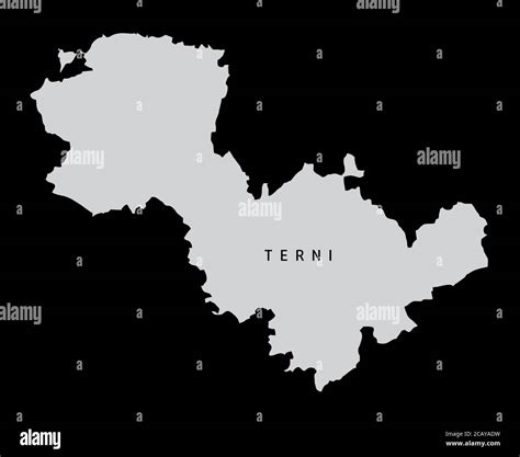 Terni Province Map Stock Vector Image And Art Alamy