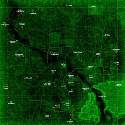 Fallout 3 Map With All Locations Maps Location Catalog Online Images