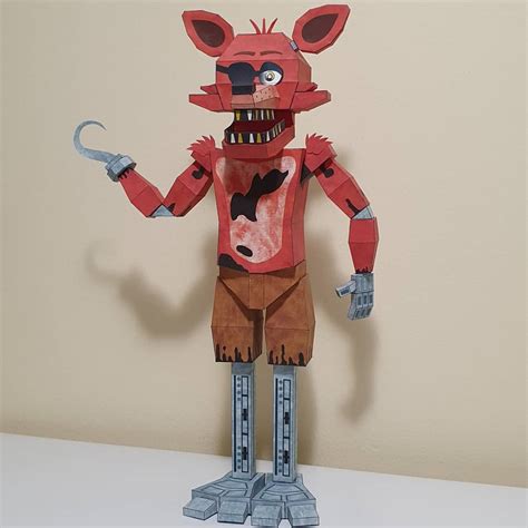 Papercraft De Fnaf Foxy Five Nights At Freddy S Plushies Papercrafts