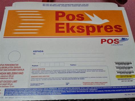 Apabila bercakap tentang pos laju. Cara Nak Pos Surat Biasa