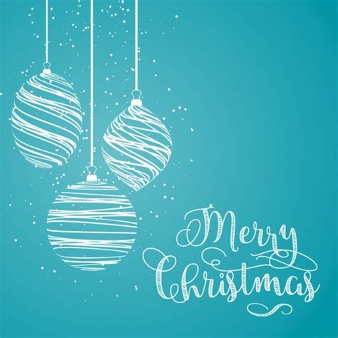 Christmas Card In Hand Drawn Style Vector Free Download