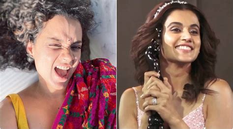kangana ranaut replies as taapsee pannu thanks her while accepting award ‘they deserve elaichis