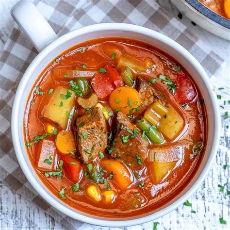Be the first to review this recipe. Homemade Vegetable Beef Soup Recipe | Healthy Fitness Meals