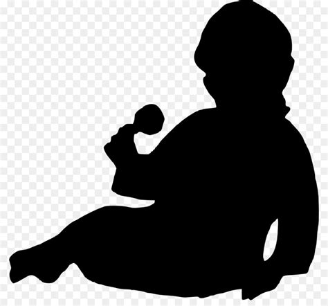 Silhouette Clip Art Baby Silhouette Png Download 468598 Free