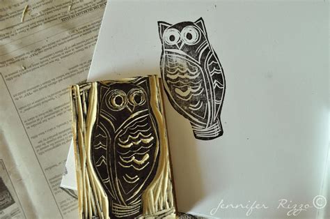 Carve Your Own Rubber Stampsits A Hoot Jennifer