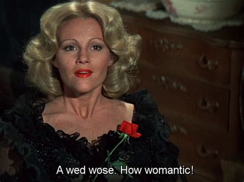 While rock ridge mourns the violent death of the sheriff, the evil governor hedley plans the most outrageous slur for the industrious community of authentic wasp: Madeline Kahn as Lily, Blazing Saddles | Slim pickens ...