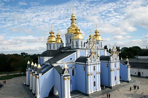 St Michael Golden Domed Monastery Kiev Ukraine Travel World Time Zones