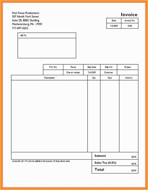 Free Printable Custom Invoice Template Hot Sex Picture