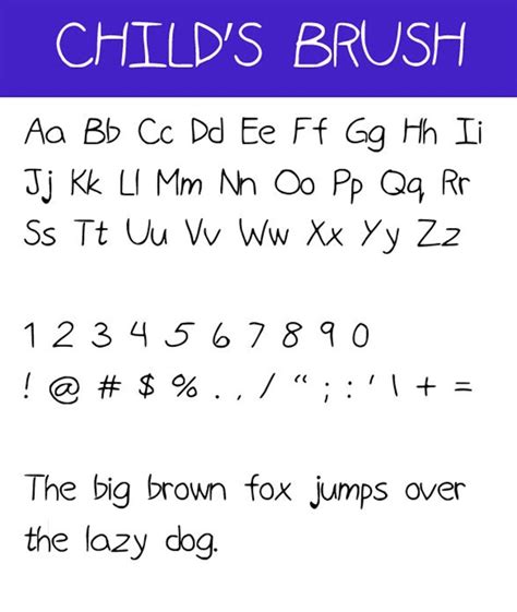 40 Best Child Friendly Fonts Kids Handwriting Styles