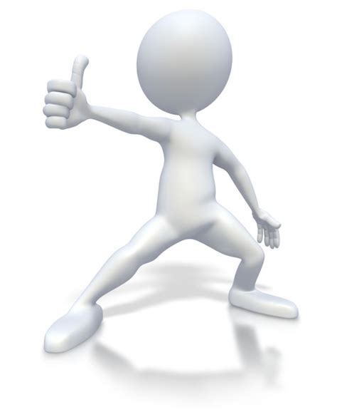 Stick Figure Excited Thumbs Up Great Powerpoint Clipart For