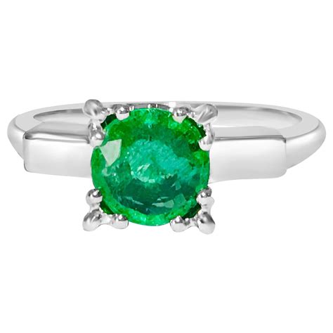 Natural Gia Certified Emerald Ring At 1stdibs