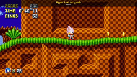 Hyper Sonic Original Sonic Mania Mods