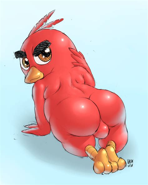 Rule 34 Angry Birds Ass Avian Balls Big Butt Brown Eyes Feathers