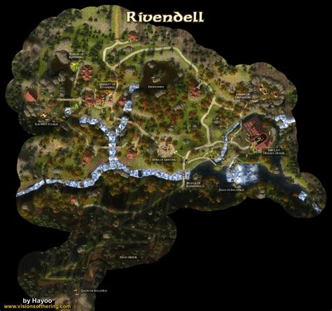 Rivendell Middle Earth Map Earth