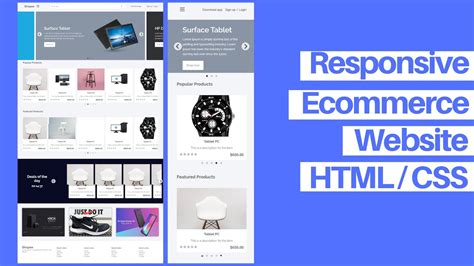 Responsive Ecommerce Website Using Html Css