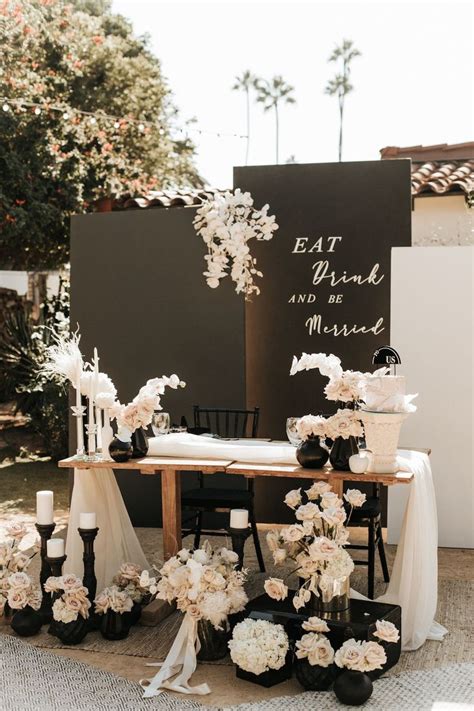 Youll Love The Boho Touches At This Modern Elopement Black Wedding