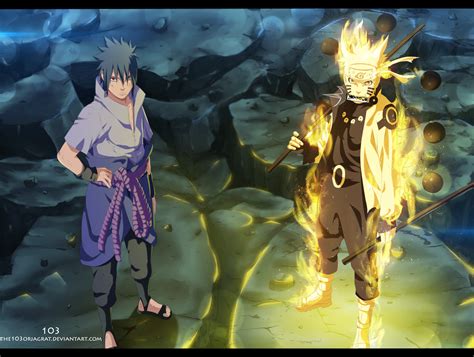 Naruto And Sasuke Vs Madara Final Battle Naruto 673 Daily Anime Art