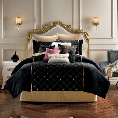 Madison park aubrey queen size bed comforter set is really a complete bed in a bag with lots of extras. Juicy Couture After Hours 3 Piece Comforter Set Sham Set ...