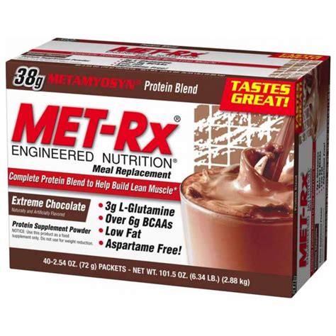 Met Rx Meal Replacement Protein Powder Extreme Chocolate 40 X 254 Oz