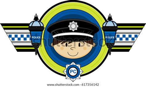 Cartoon British Police Officer Stock Vector Royalty Free 617356142