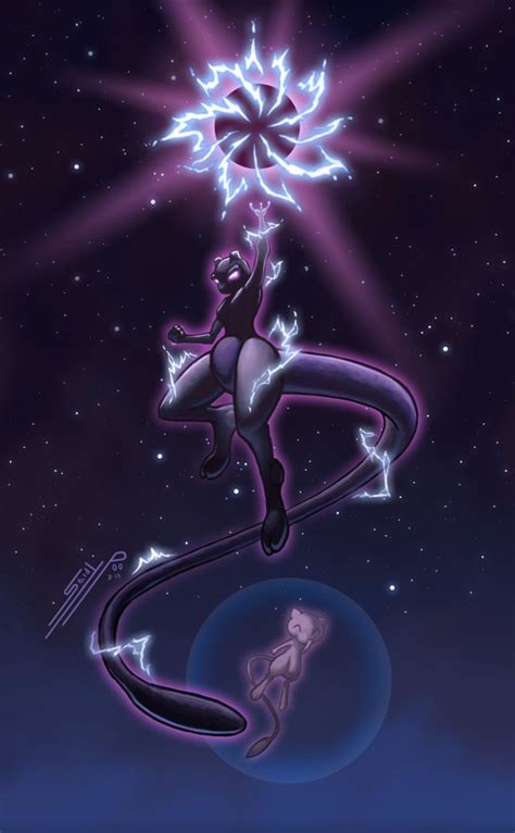 Mewtwo 24x36 Etsy Mew And Mewtwo Pokemon Mew Cool Pok