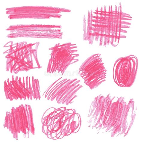Pink Pencil Drawing Sketches Stock Vector Illustration Of Occupation