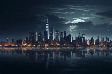 Premium Ai Image Nightscape Photography With Stunning Cityscapes