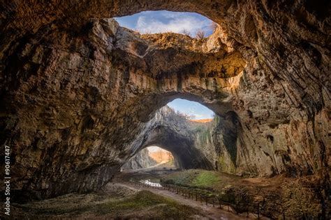 Magnificent View Of The Devetaki Cave Bulgaria Stock Foto Adobe Stock