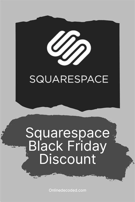 Squarespace Black Friday Discount 2023 Save Big🔥 Onlinedecoded