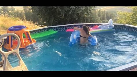 Pool Fun With Lily Day 10 At My Moms So Many Waves Youtube