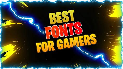 Best Fonts For Gamers Fonts For YouTube Thumbnails P YouTube
