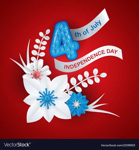 Greeting Card For Independence Day Royalty Free Vector Image