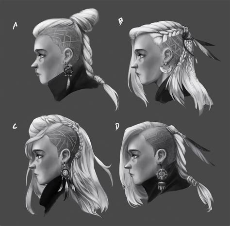 In this anime hair drawing tutorial video, i'll be sharing. hair designs by Wan Mek | Viking hair, Hair reference, How ...