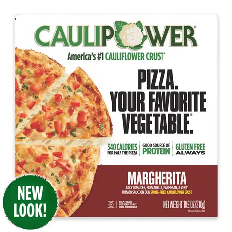 Caulipower Margherita Cauliflower Crust Pizza 109 Oz Frozen