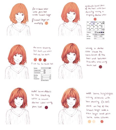 How To Art — Hair Coloring Tutorial By Hiba Tan Digital Painting