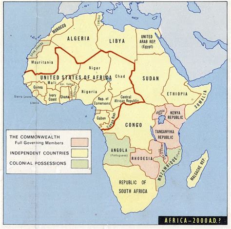 A Map Of Africa Showing The Location Of Cities And Major Roads In Which