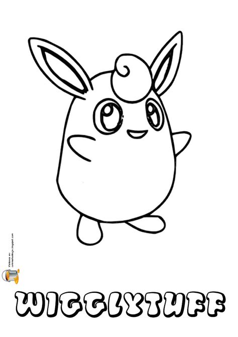 Pokemon Wigglytuff Para Colorear Y Pintar Colorea Tus Dibujos