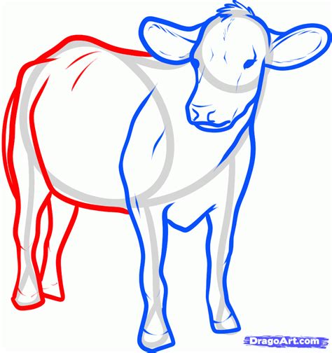 How To Draw Cattle Step By Step Farm Animals Animals Free Online