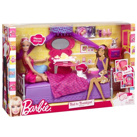 Room sets include the furniture, accessories and barbie doll to extend storytelling into authentic and engaging play. BARBIE BED TO BREAKFAST Bedroom + Doll - GamesPlus