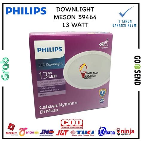 Jual LAMPU DOWNLIGHT LED PHILIPS 13 WATT 13W TIPE MESON 59464