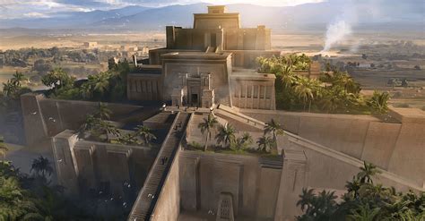 Ziggurat Of Ur Artists Impression Illustration World History