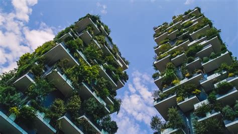Milan Italy September 2016 Bosco Verticale Or Vertical Forest Is