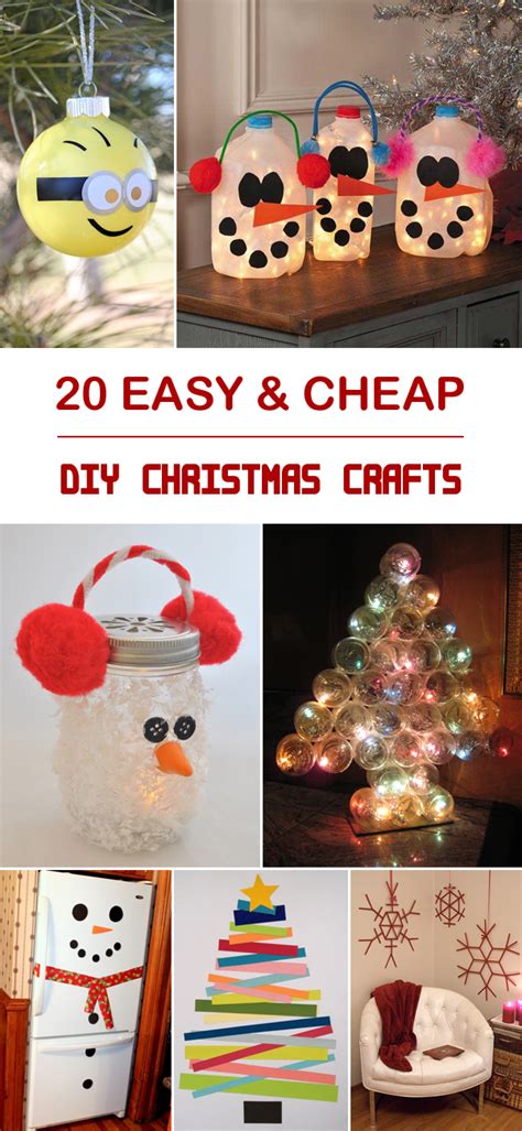20 Easy Cheap DIY Christmas Crafts DIY To Try